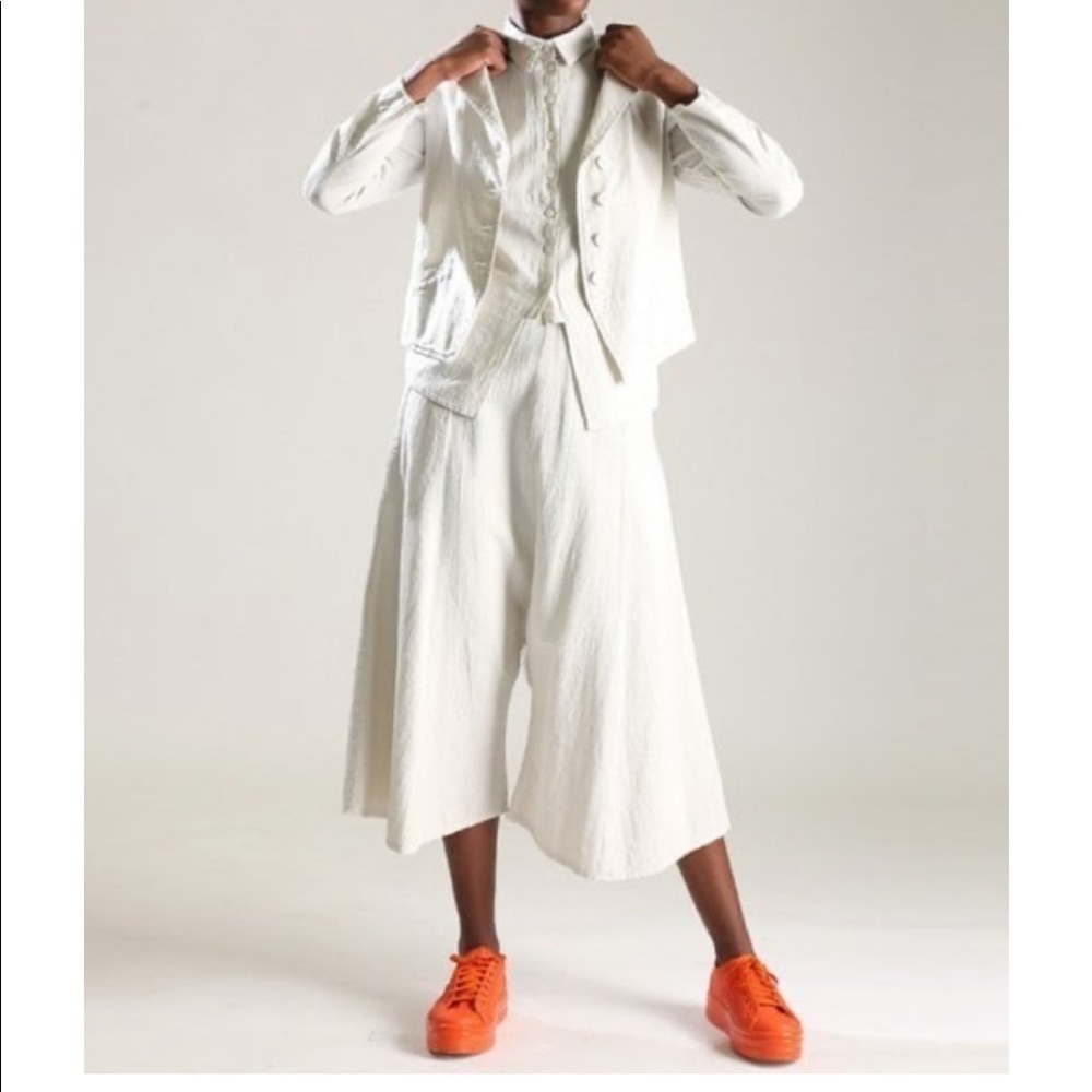 Lurdes Bergada Wide Leg Cropped Trousers